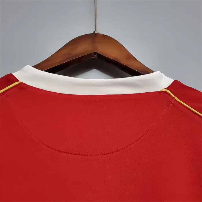 Manchester United Jersey Home Kit 2006/07 Retro Long Sleeves Football Team Soccer Shirt