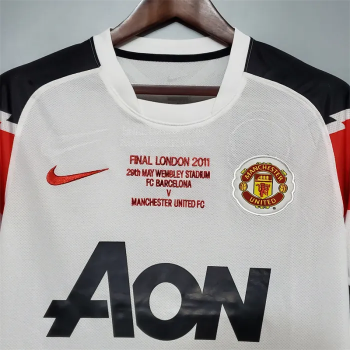 Camiseta de visitante del Manchester United 2010/11, camiseta retro del equipo de fútbol