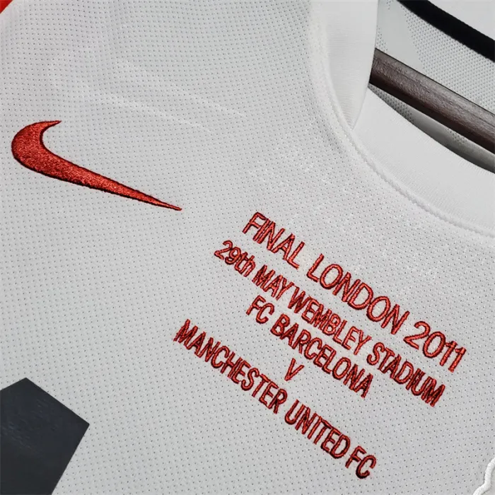 Camiseta de visitante del Manchester United 2010/11, camiseta retro del equipo de fútbol
