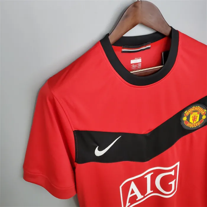 Manchester United Jersey Home Kit 2009/10 Retro Football Team Soccer Shirt