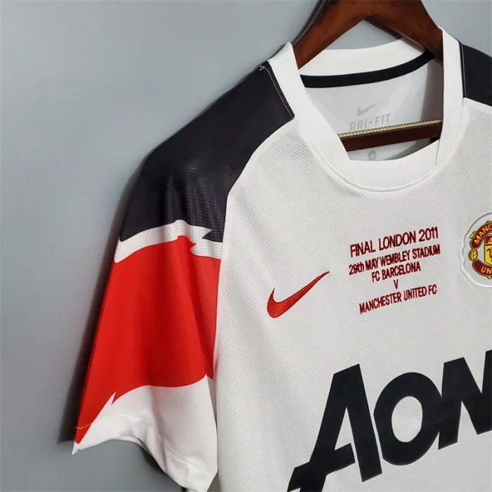Manchester United Jersey Away Kit 2010/11 Retro Football Team Soccer Shirt