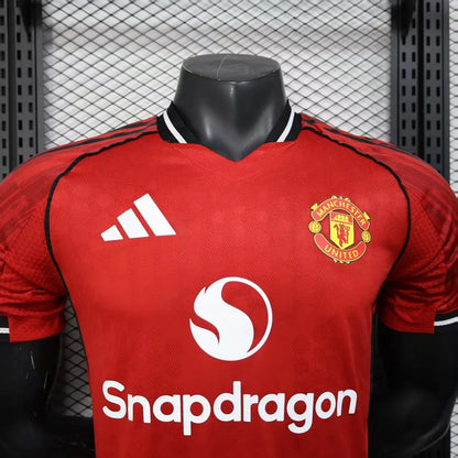 player version manchester united home jersey 25/26 football kit soccer jersey