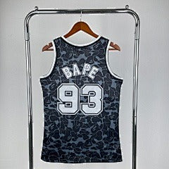 BAPE×M&N joint jersey: Nets black