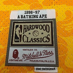 BAPE×M&N Joint Jersey: Lakers Ape Head