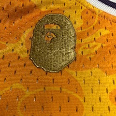 BAPE×M&N Joint Jersey: Lakers Ape Head