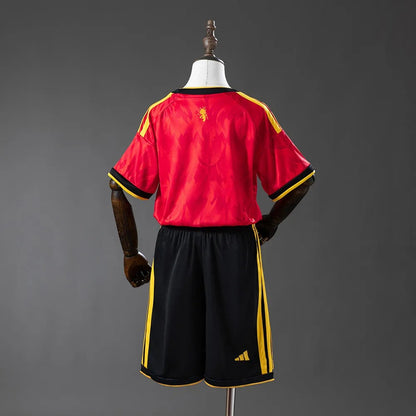 Kids Belgium Jersey 2026 World Cup Home Football Kit - PalmSportss