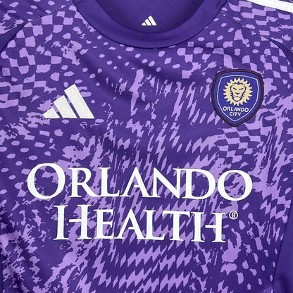kids orlando city jersey 25/26 home football kit soccer jersey