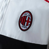 AC Milan Windbreaker 2025/26 White Football Kit - PalmSportss