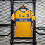 club tigres home jersey 25/26 football kit soccer jersey - PalmSportss
