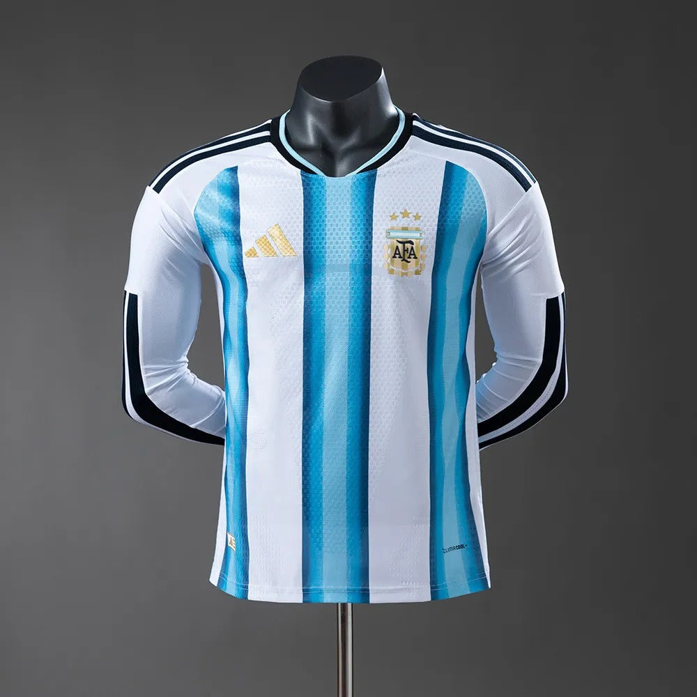 Player Version Argentina Jersey 2026 World Cup Home Football Kit Long Sleeves