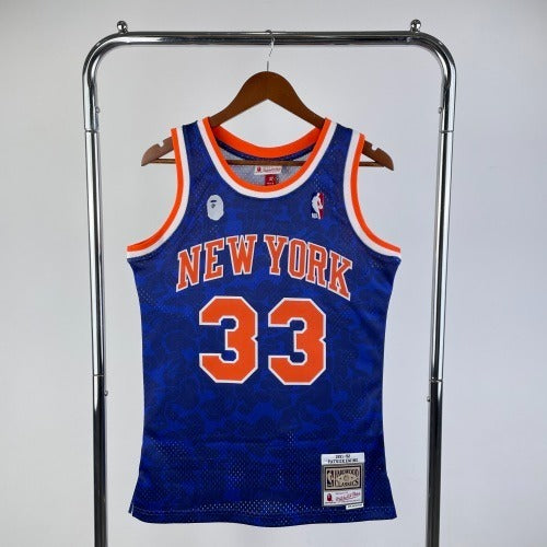 BAPE×M&N Joint Jersey_ Knicks Blue