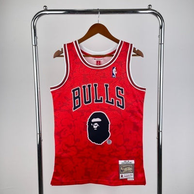 BAPE×M&N Joint Jersey: Bulls Ape