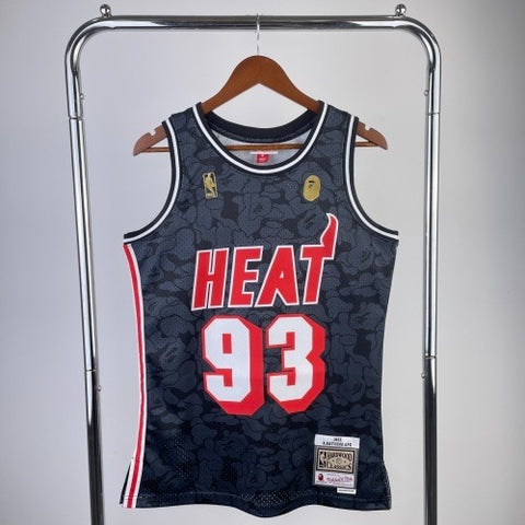 BAPE×M&N joint jersey: Heat black No. 93