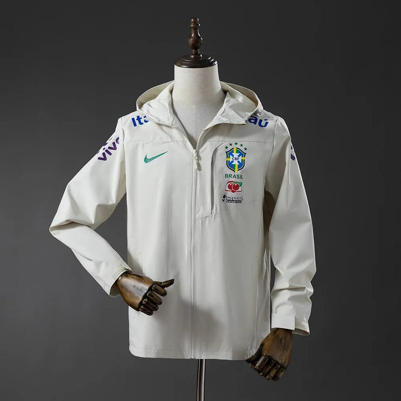 Brazil Windbreaker 2025/26 White Football Kit
