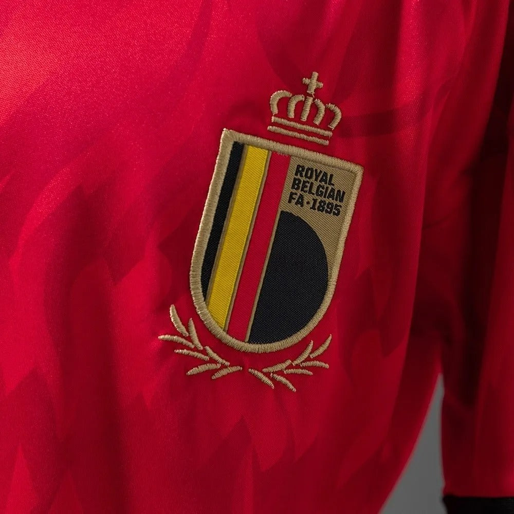 Kids Belgium Jersey 2026 World Cup Home Football Kit - PalmSportss