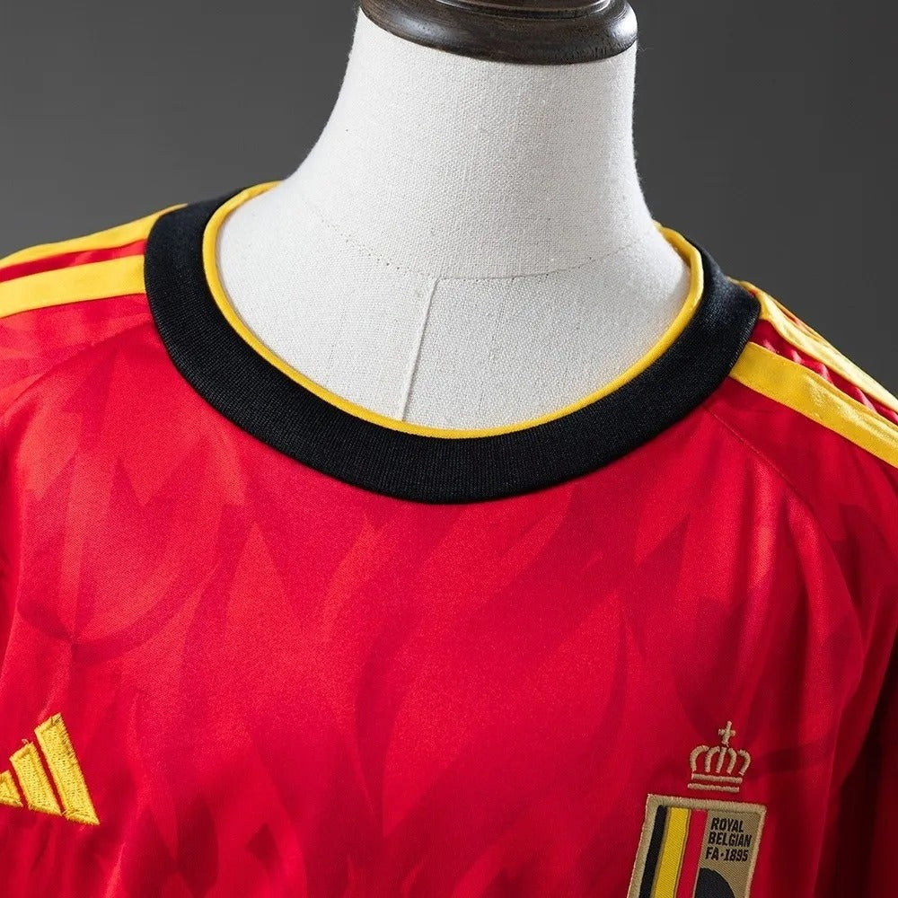 Kids Belgium Jersey 2026 World Cup Home Football Kit - PalmSportss