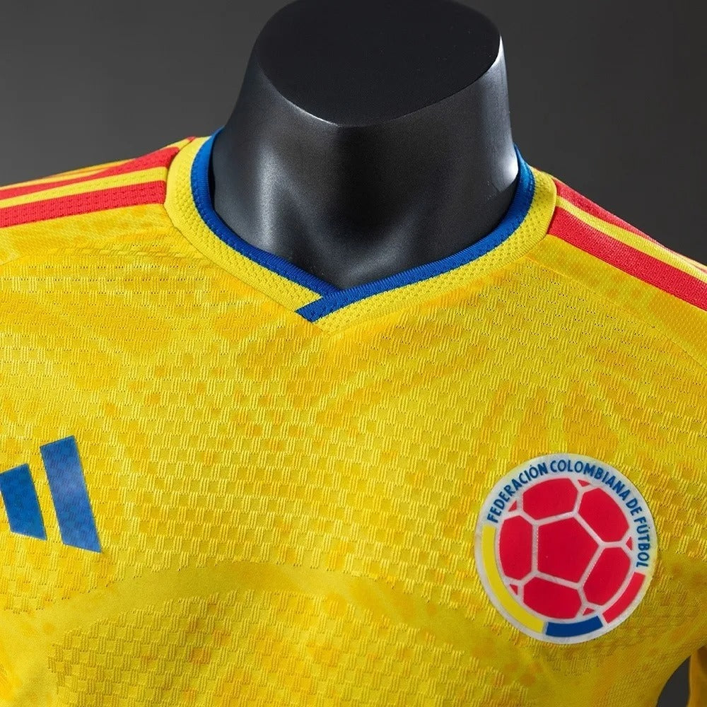Player Version Colombia Jersey 2026 World Cup Home Football Kit Long Sleeves