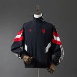 Manchester United Windbreaker 2025/26 Black Football Kit - PalmSportss