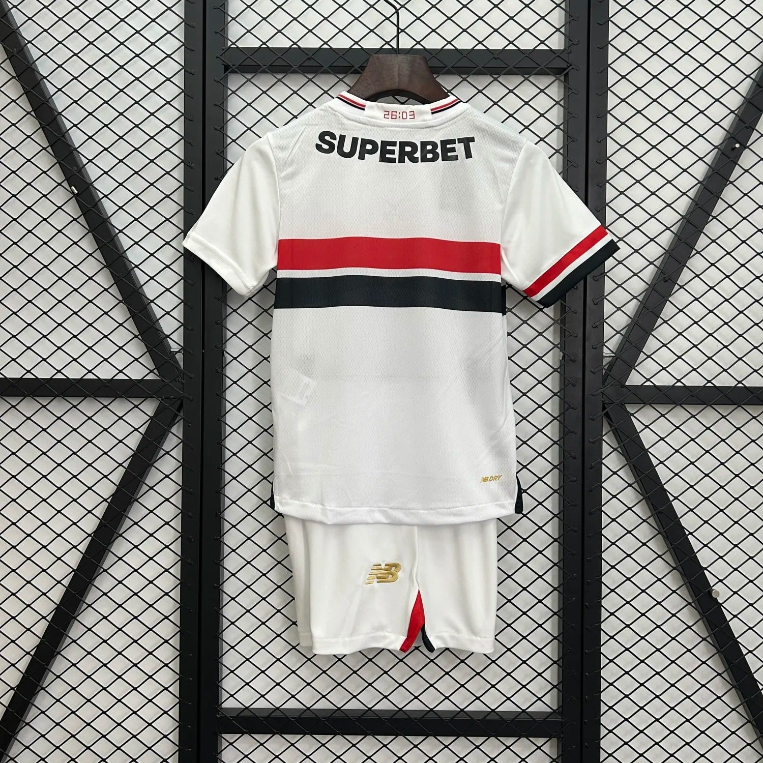kids sao paulo home jersey 25/26 home football kit soccer jersey