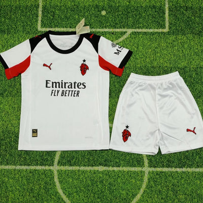 kids ac milan jersey 25/26 away football kit soccer jersey