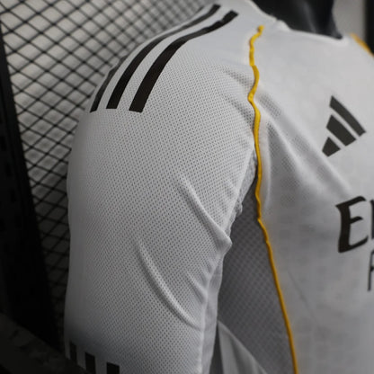 player version real madrid jersey 25/26 home long sleeves football kit soccer jersey