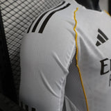 player version real madrid jersey 25/26 home long sleeves football kit soccer jersey - PalmSportss