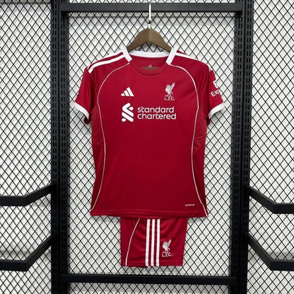 kids liverpool jersey 25/26 home football kit soccer jersey