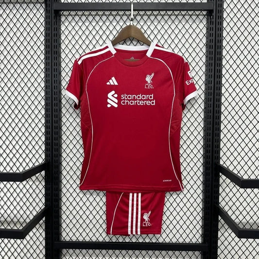 kids liverpool jersey 25/26 home football kit soccer jersey