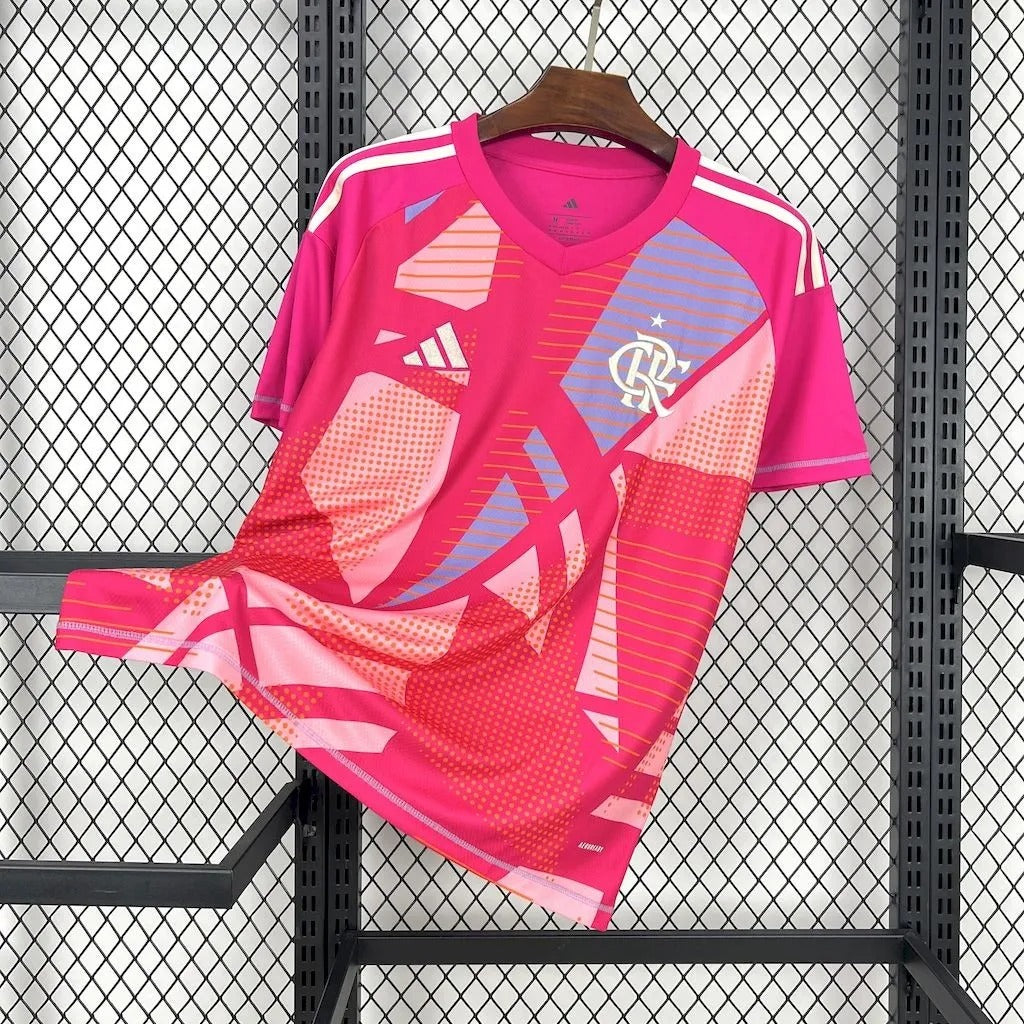 flamengo jersey 25/26 pink goalkeeper football kit soccer jersey