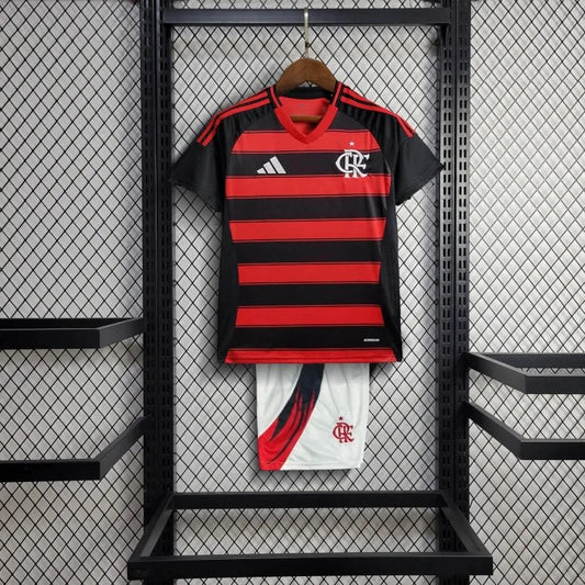 kids flamengo jersey 25/26 home football kit soccer jersey