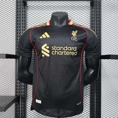 player version liverpool black jersey 25/26 football kit soccer jersey