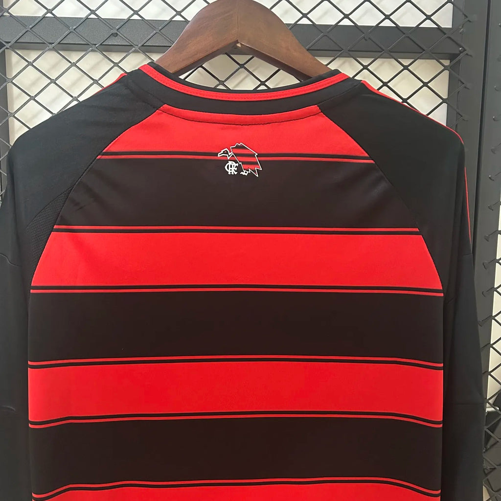 flamengo jersey 25/26 home long sleeves football kit soccer jersey