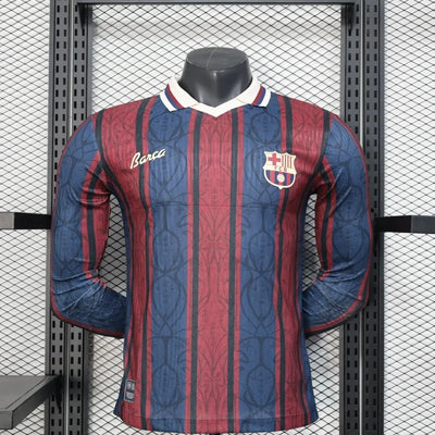 player version barcelona jersey commemorative 25/26 football kit long sleeves soccer jersey