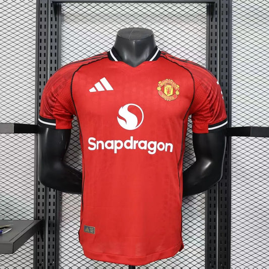 player version manchester united home jersey 25/26 football kit soccer jersey