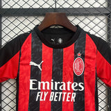 kids ac milan jersey 25/26 home football kit soccer jersey - PalmSportss