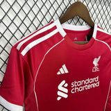 kids liverpool jersey 25/26 home football kit soccer jersey - PalmSportss
