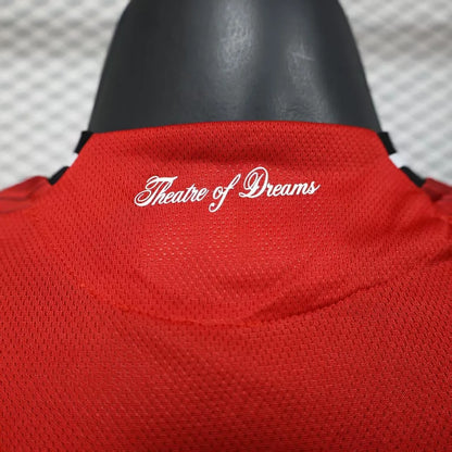 player version manchester united home jersey 25/26 football kit soccer jersey