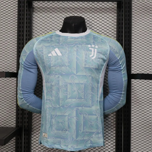 player version juventus jersey 25/26 away football kit long sleeves soccer jersey