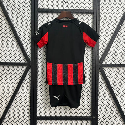 kids ac milan jersey 25/26 home football kit soccer jersey