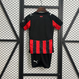 kids ac milan jersey 25/26 home football kit soccer jersey - PalmSportss