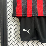 kids ac milan jersey 25/26 home football kit soccer jersey - PalmSportss