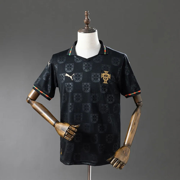 Portugal Jersey 25/26 Black Special Football Kit World cup 2026