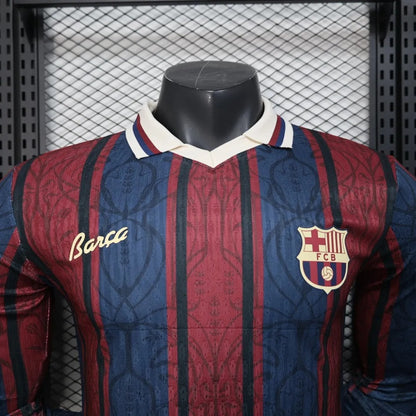 player version barcelona jersey commemorative 25/26 football kit long sleeves soccer jersey