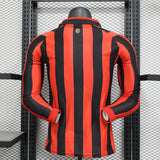 Player Version AC Milan Jersey 25/26 Long sleeves 125-Year Anniversary Football Kit Soccer Jersey - PalmSportss